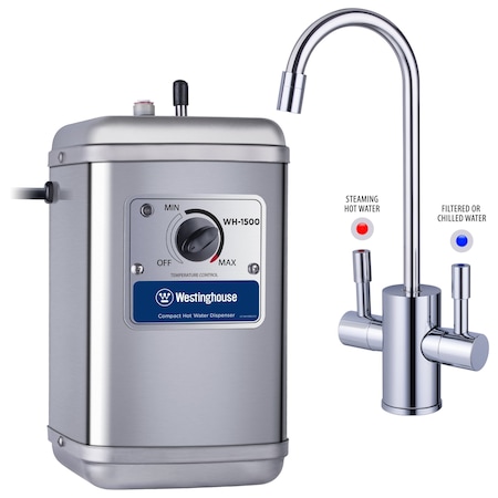 Westinghouse Instant Hot and Cold Water Dispenser, Includes Chrome Faucet 41-WH-1500-F560-CH